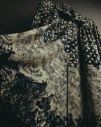 "Christian Dior" 80's-90's Elegant printed silk blouse