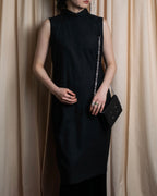 "MAISON MARGIELA" 16AW Deep tuck design sleeveless dress