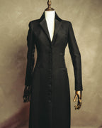 "Bottega Veneta" 90's-00's Sculptural tailored long coat