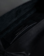 -SPECIAL- "YVES SAINT LAURENT"
00's Tom Ford period stacked ring design horizontal leather bag