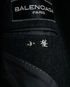 “BALENCIAGA PARIS” 90’s Cashmere blend chesterfield coat