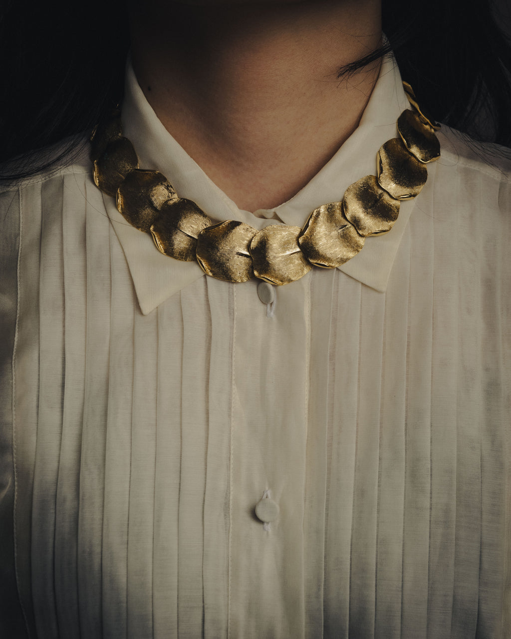 -SPECIAL- “BALENCIAGA” 2000-2012 Ghesquière era sculptural petal necklace