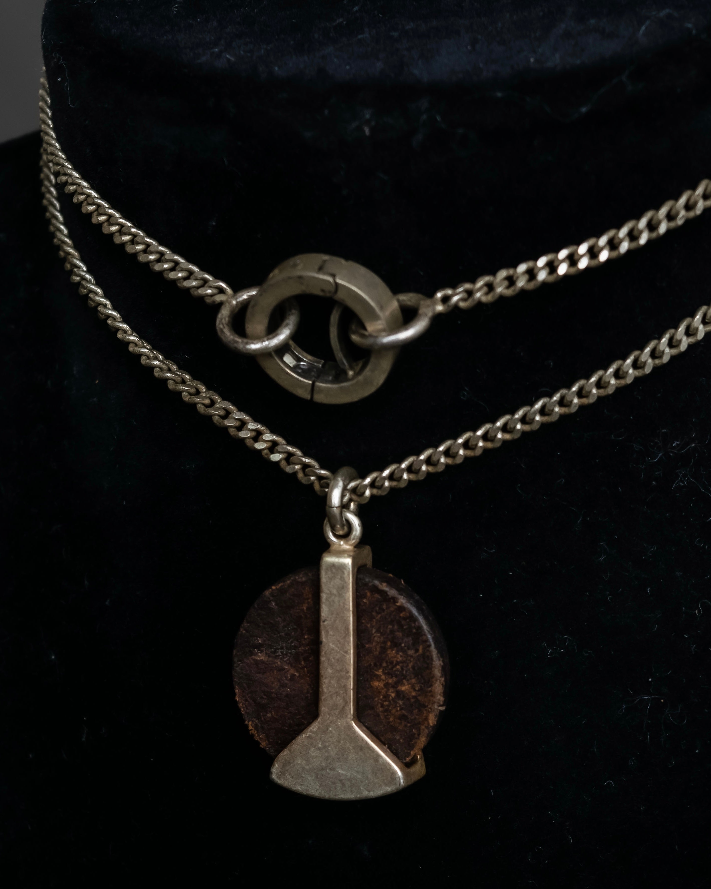 "MAISON MARGIELA" Geometric symbol motif adjustable length necklace