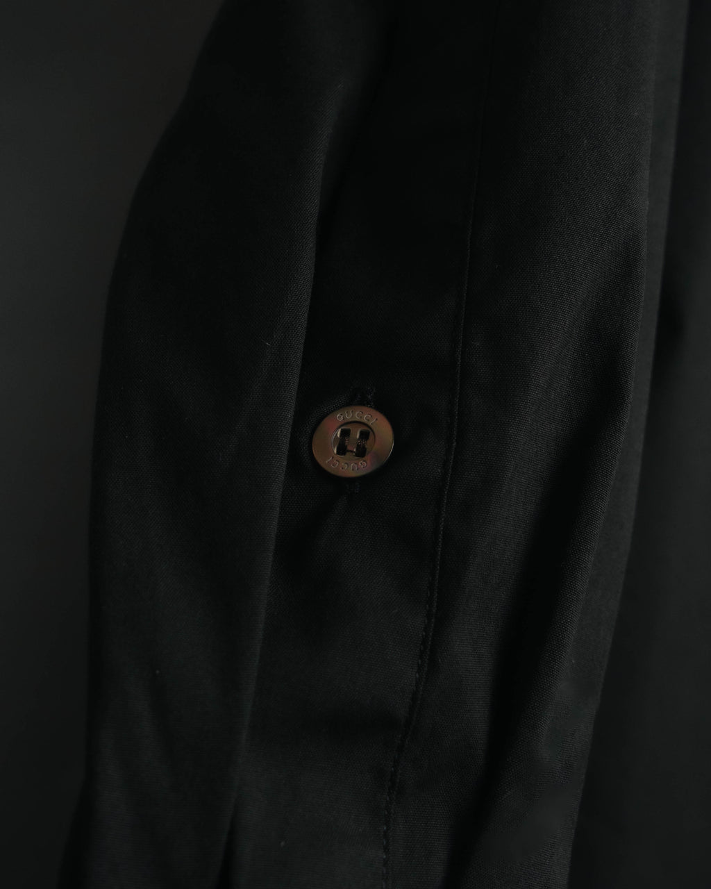 "GUCCI" 00's Black uniform long sleeve shirt