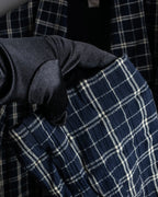 "Vintage windowpane tailored jacket"