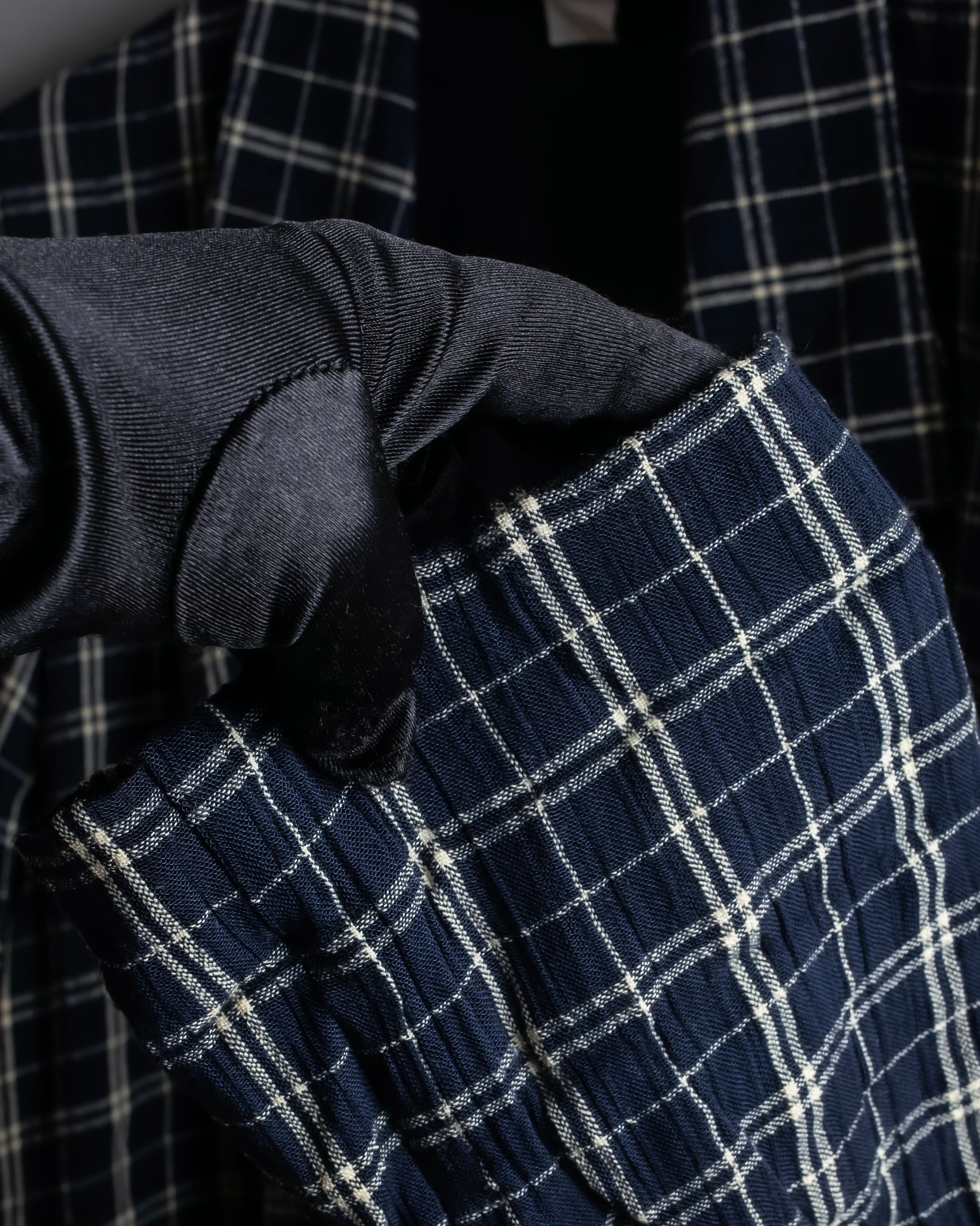 "Vintage windowpane tailored jacket"