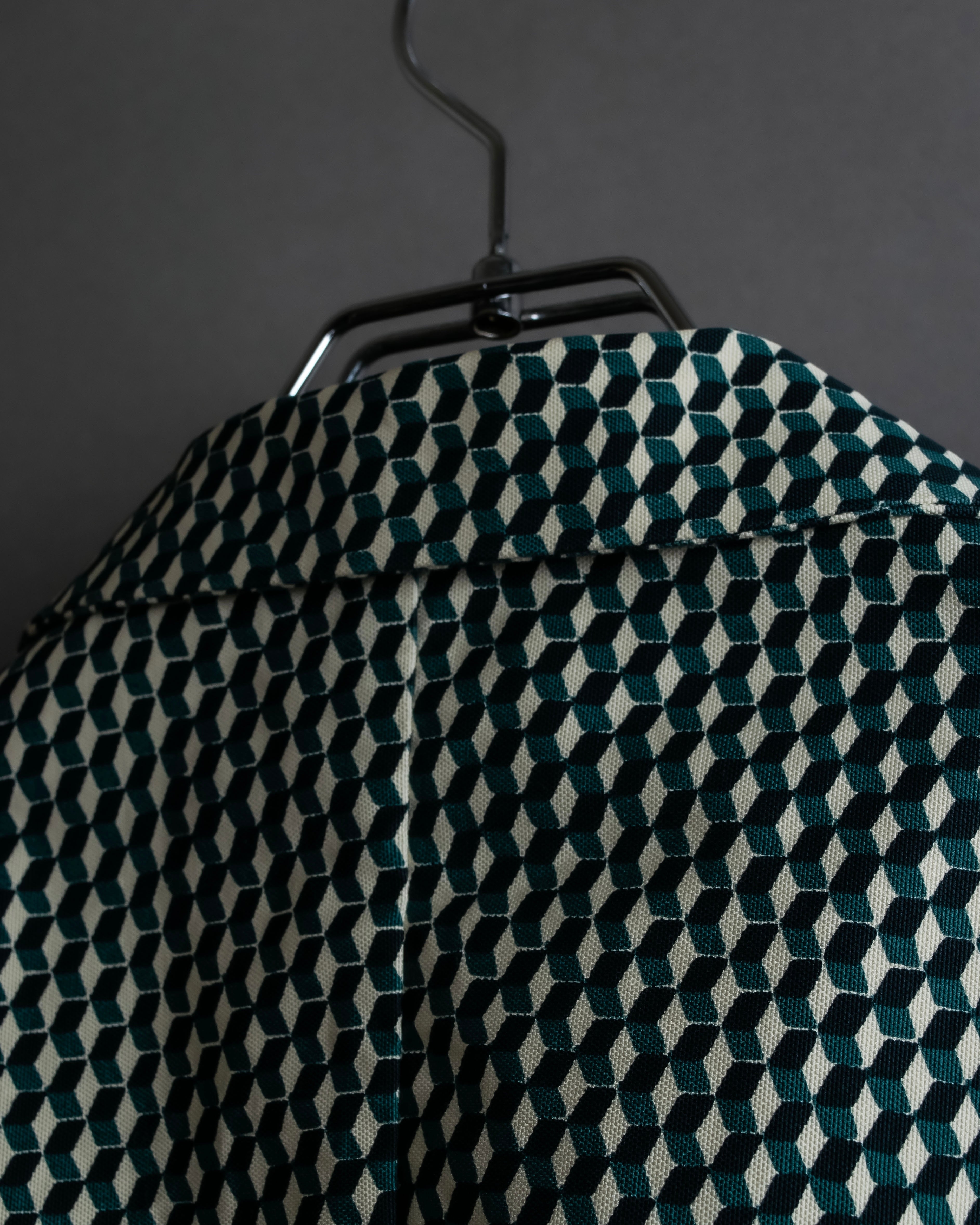 "MARNI" Geometric pattern double-breasted tailored jacket