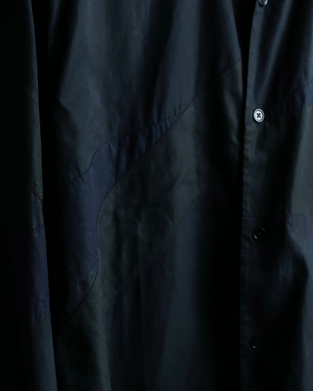 "HERMES" Tone-on-tone shadow check shirt