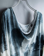 "DIESEL" Space pattern full graphic long tops