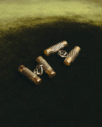 “Tiffany & Co.” 80’s-90’s Twisted bi-color chain cufflinks