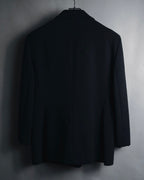 "CELINE" 90’s-00’s Stretch wool single-button blazer