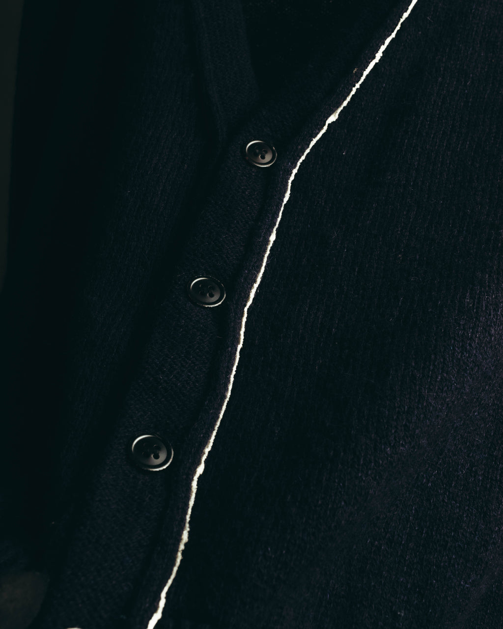 "Yohji Yamamoto +NOIR" 00's-10's Soft alpaca wool knit cardigan