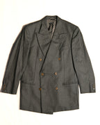 GIORGIO ARMANI / Oversized Pinstripe Set-Up Gray