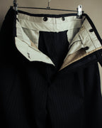 -SPECIAL- “Hermès” 80’s-90’s Super 120’s wool pinstripe double breasted setup