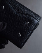 "MAISON MARGIELA" Grained leather envelope compact wallet