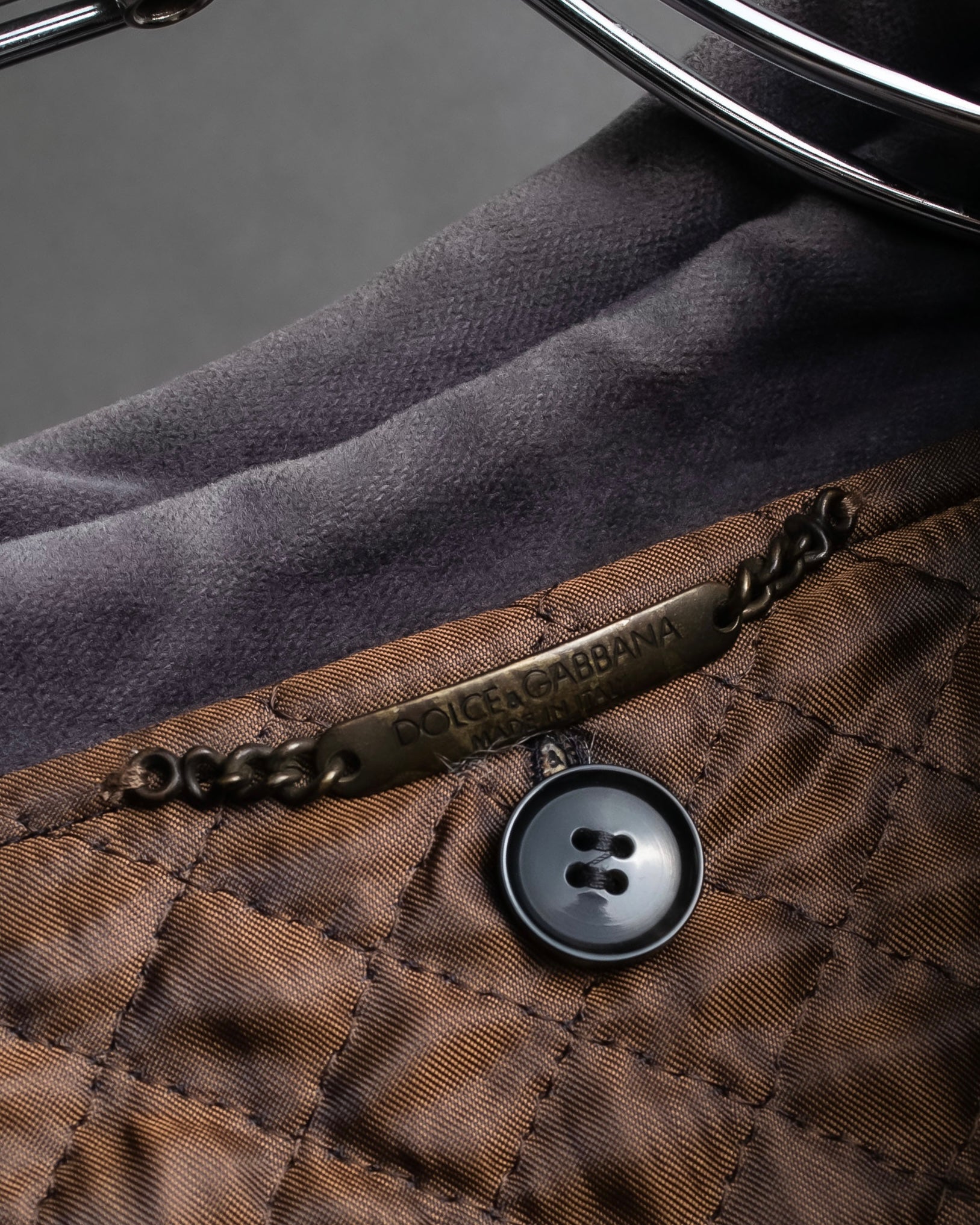 "Dolce & Gabbana" Lightly brushed liner-equipped trench coat