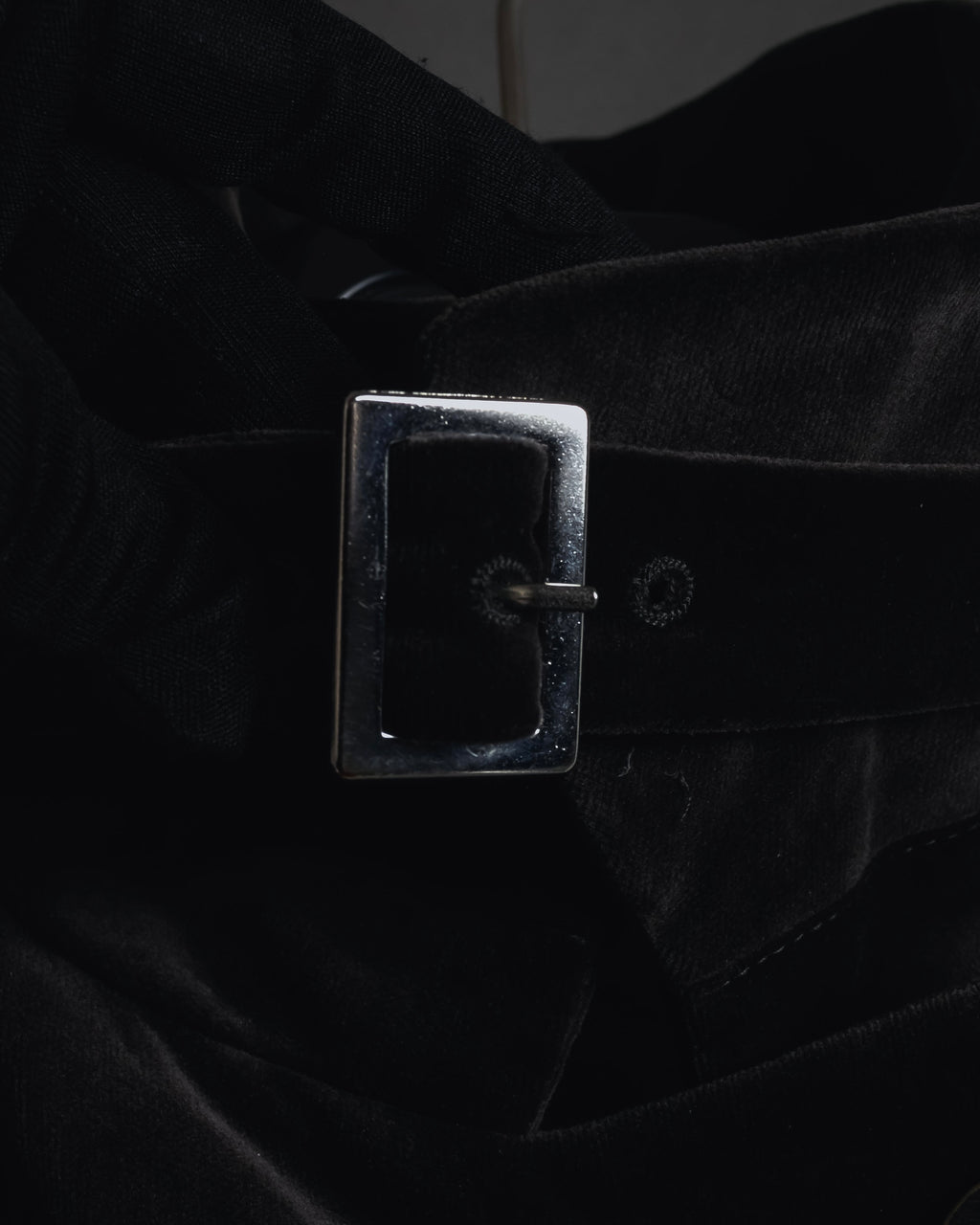 -SPECIAL- "JIL SANDER"
90’s-00’s Architectural cotton velvet belted coat