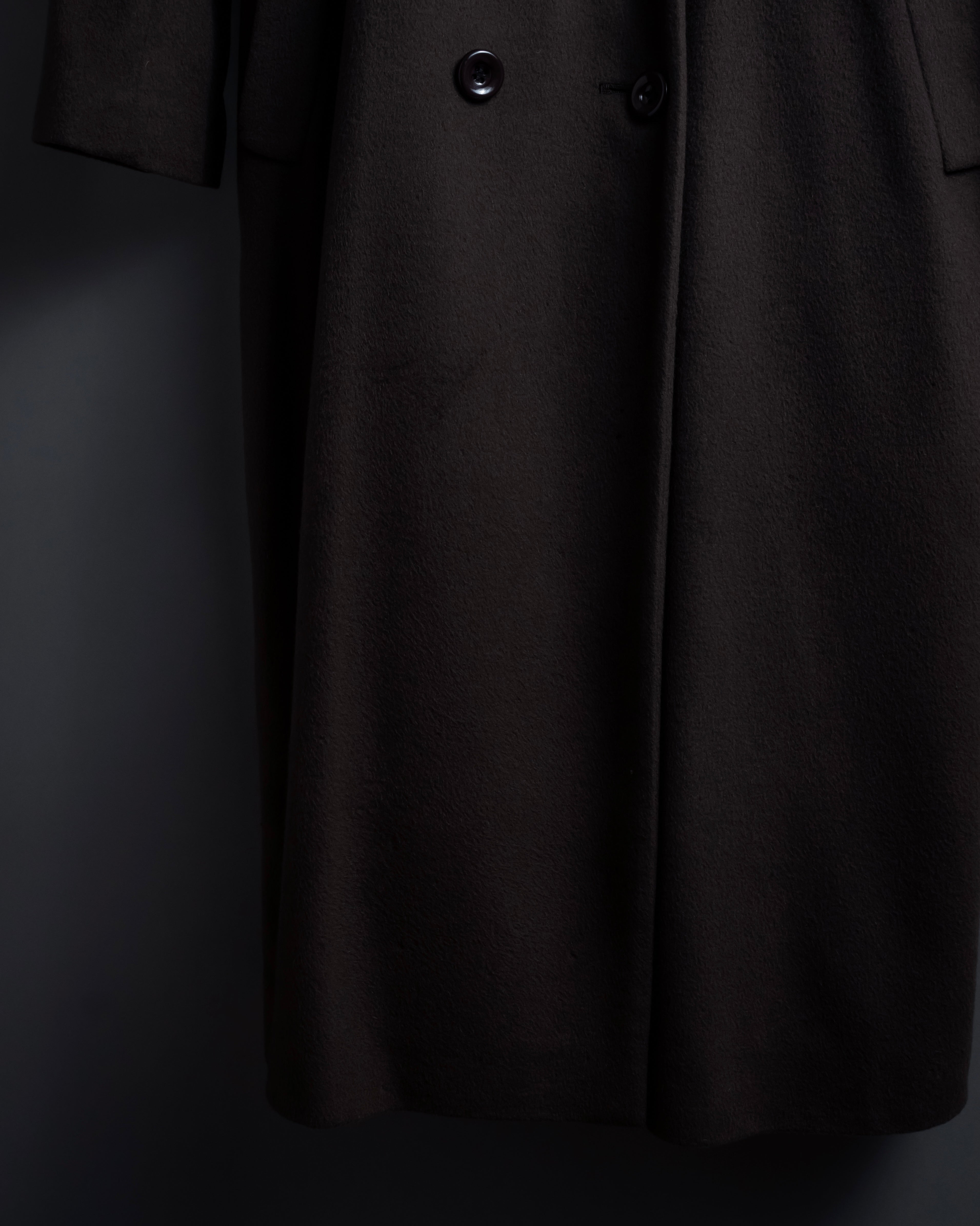 "Vintage 100% pure cashmere long chester coat"