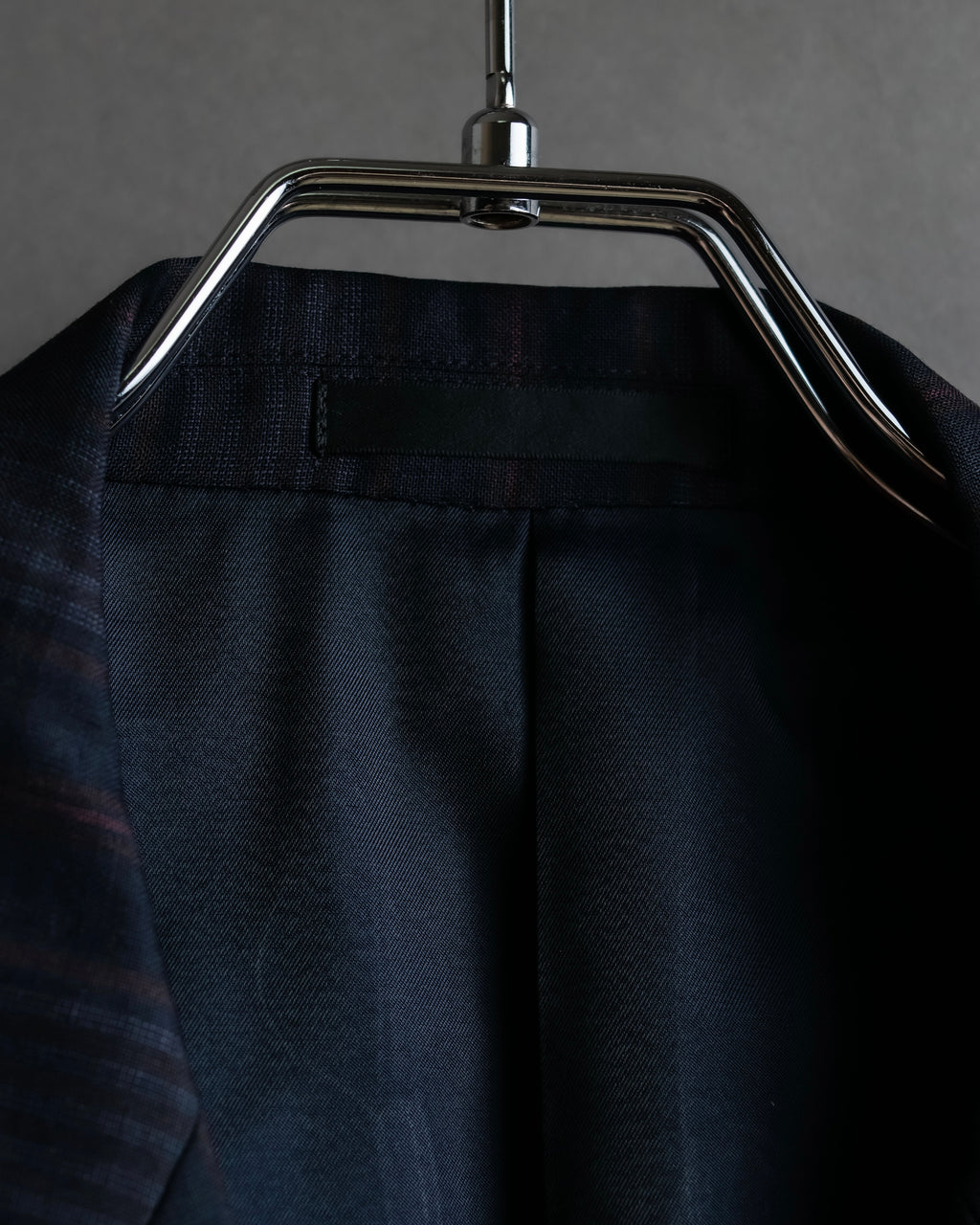 "BURBERRYS" Micro check pattern metal button blazer