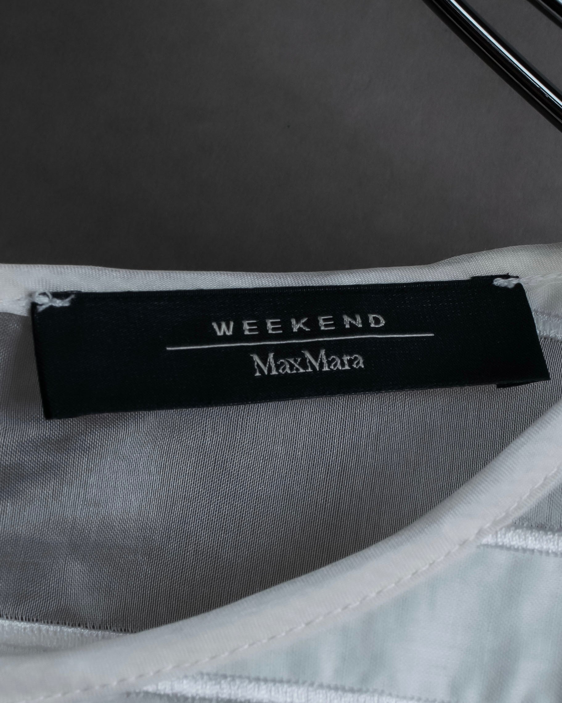 "Weekend Max Mara" Box silhouette silk organza pullover