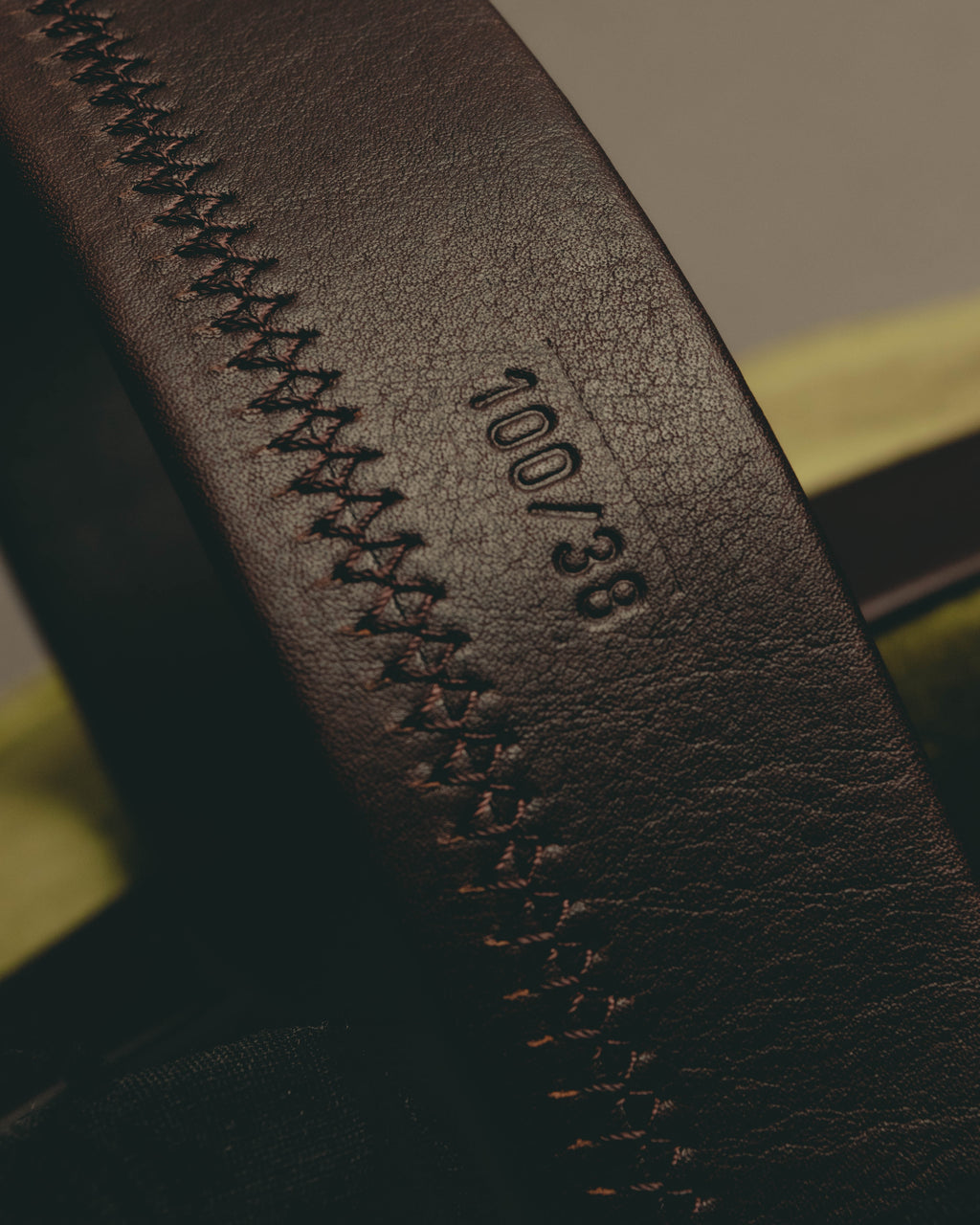 "Ermenegildo Zegna" Classic stitched leather belt