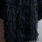 "EMPORIO ARMANI"  Fur fringe design cropped sleeve pullover