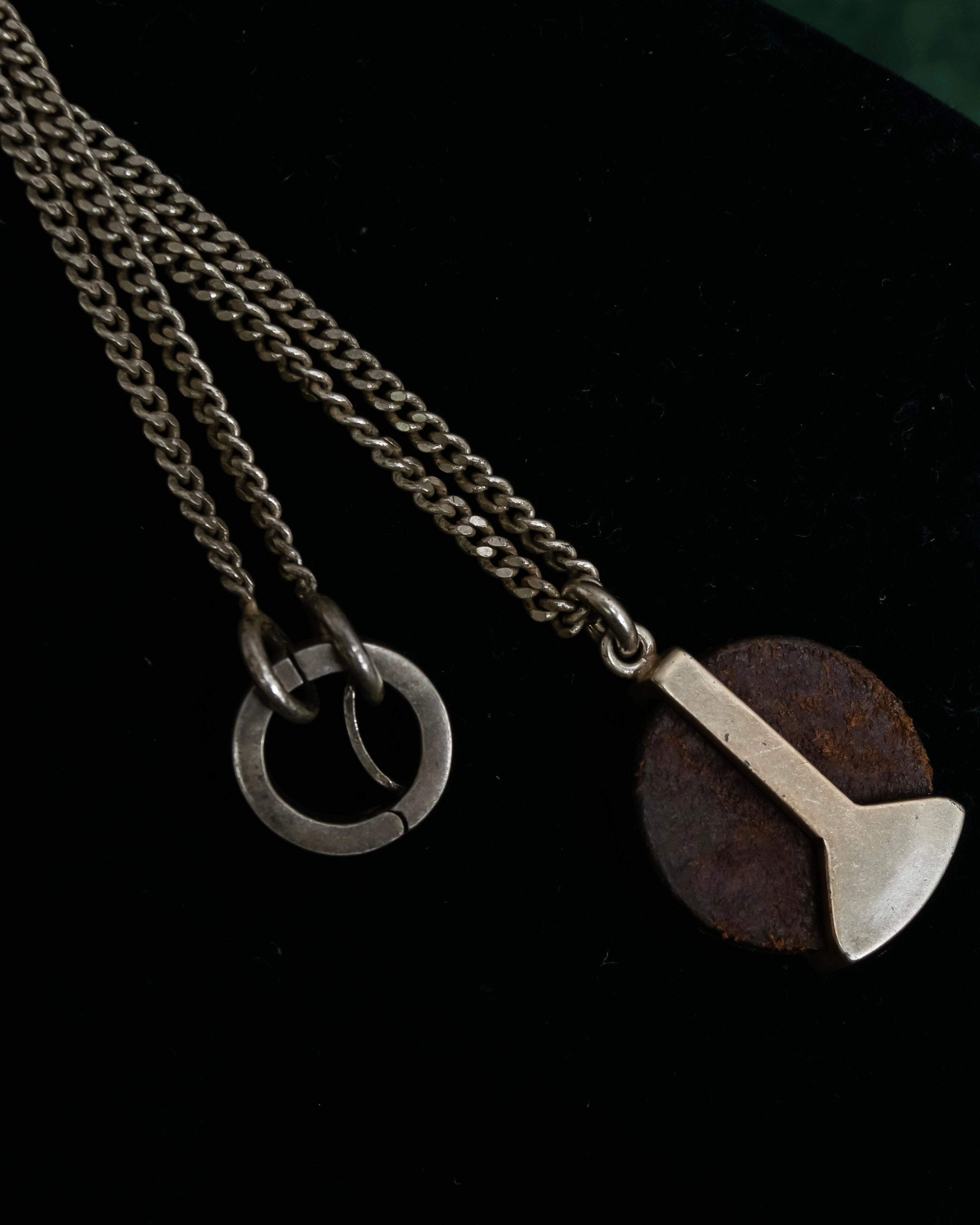 "MAISON MARGIELA" Geometric symbol motif adjustable length necklace