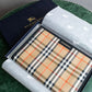 "BURBERRY" Nova check & horse riding knight pattern leather notebook cover