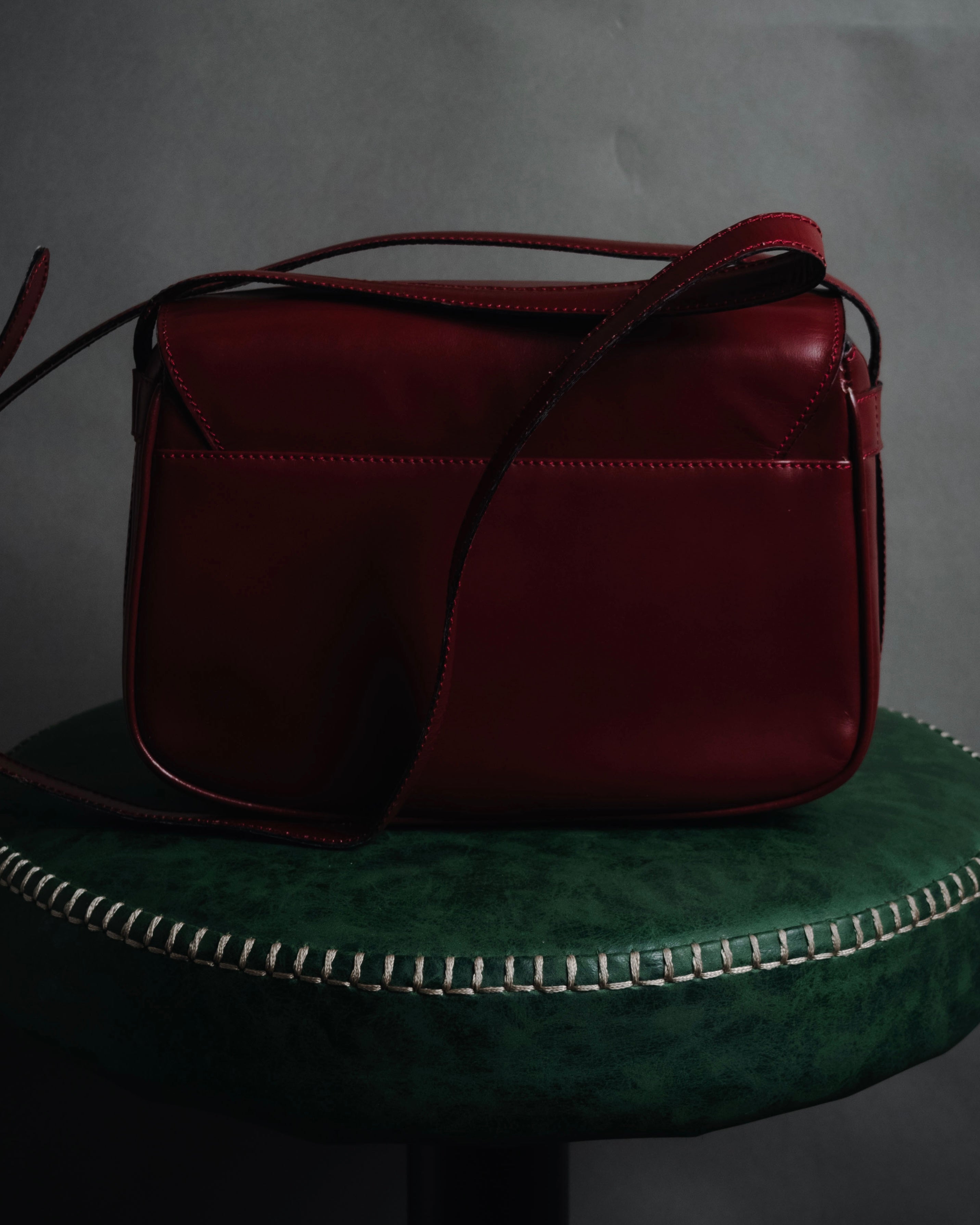 "CELINE" 2019-22 Heritage turn-lock box calf shoulder bag