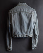 "Acne Studios" Washed light blue short denim jacket