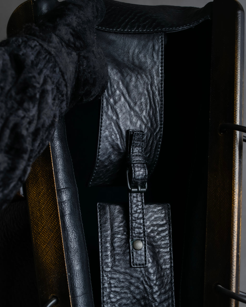 "GUCCI" Bamboo essence horizontal leather handbag