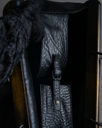 "GUCCI" Bamboo essence horizontal leather handbag