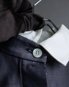 "CELINE" Combination color dress shirt