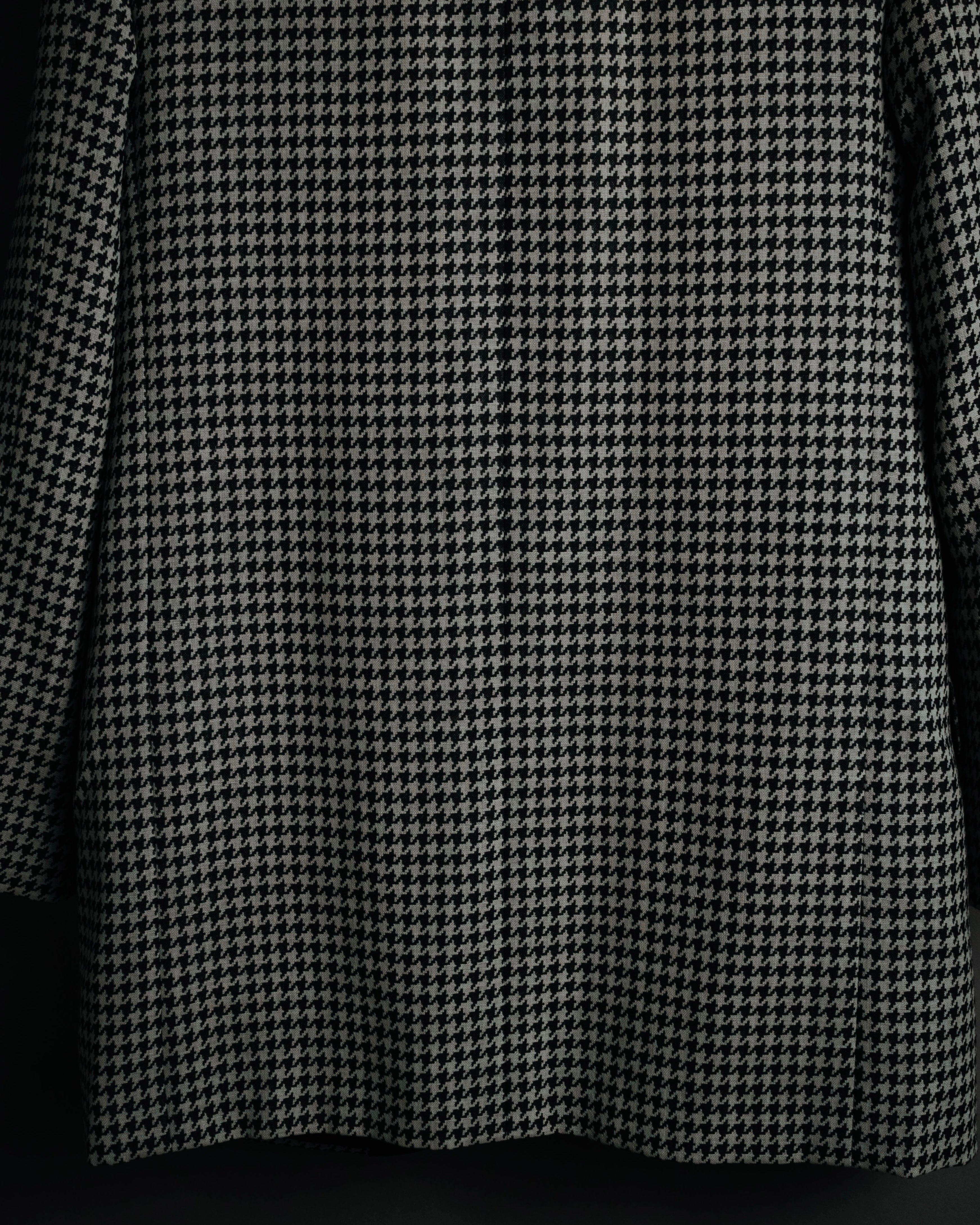 –SPECIAL– "SAINT LAURENT PARIS"
10’s Houndstooth leather-lapel peak blazer