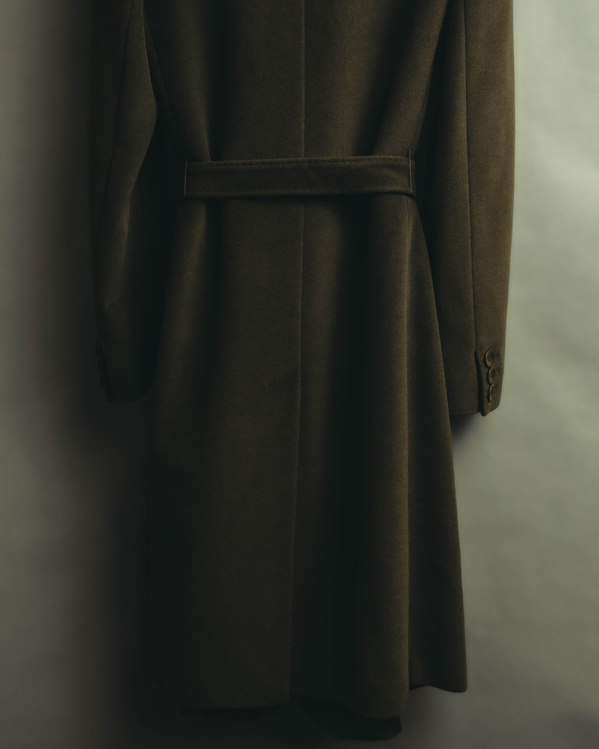 “Max Mara” 00’s Belted angora blend long coat