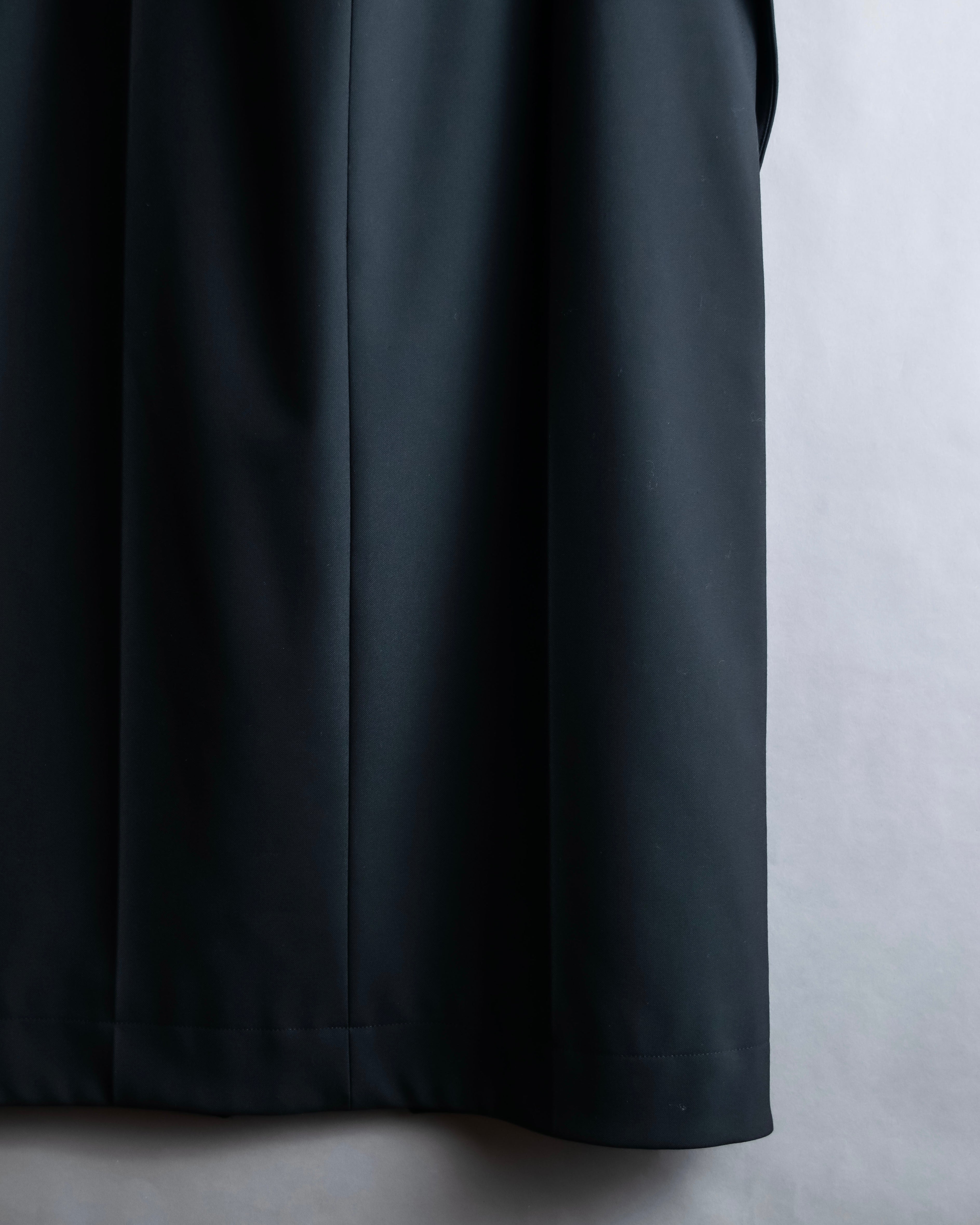"NINA RICCI" Side button detail cropped length skirt
