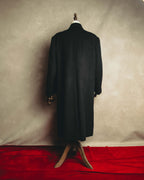 “Burberrys” Late 80’s-early 90’s deep navy double-breasted chesterfield coat