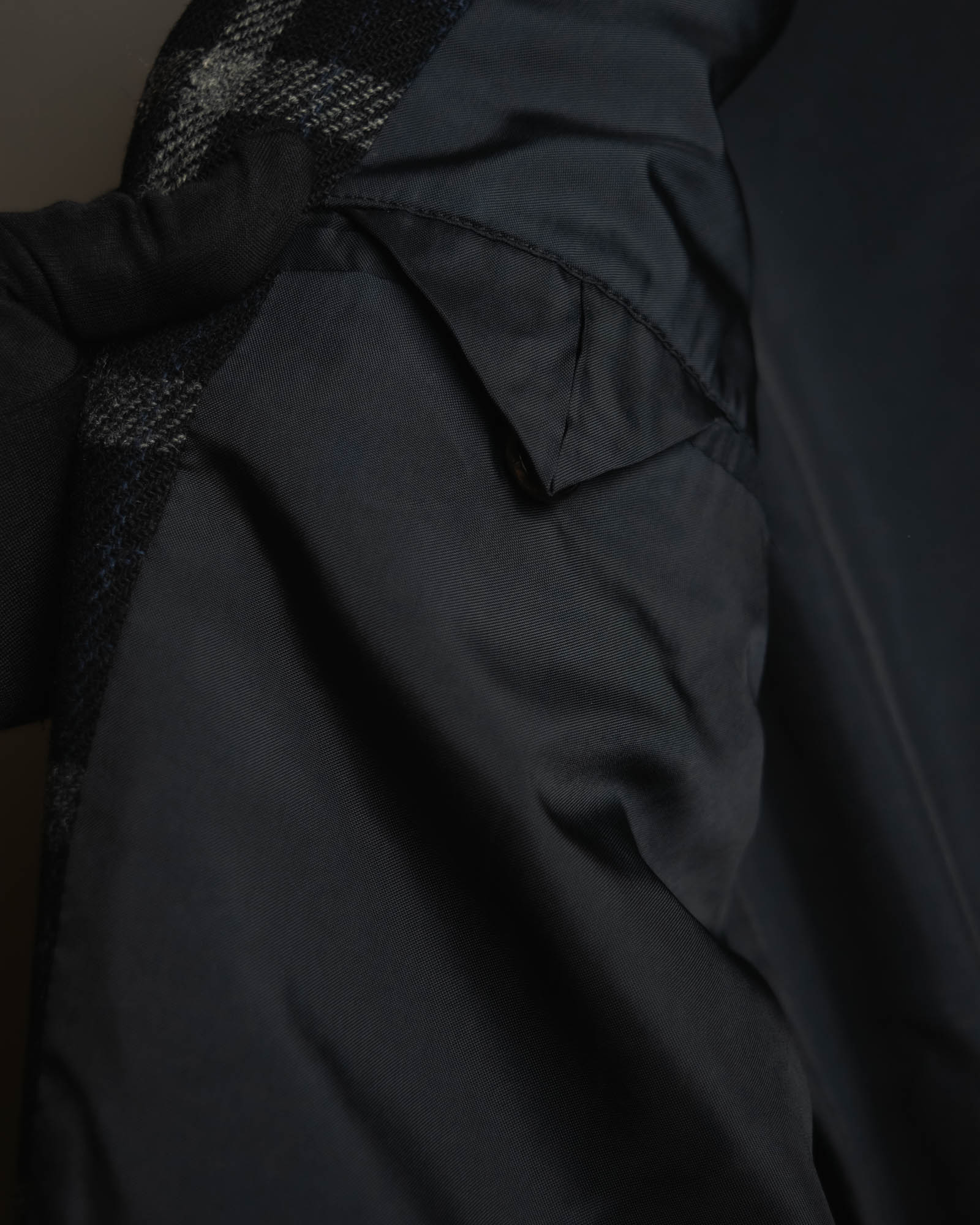 "COMME des GARÇONS HOMME"
90's Oversized wool checked tailored jacke