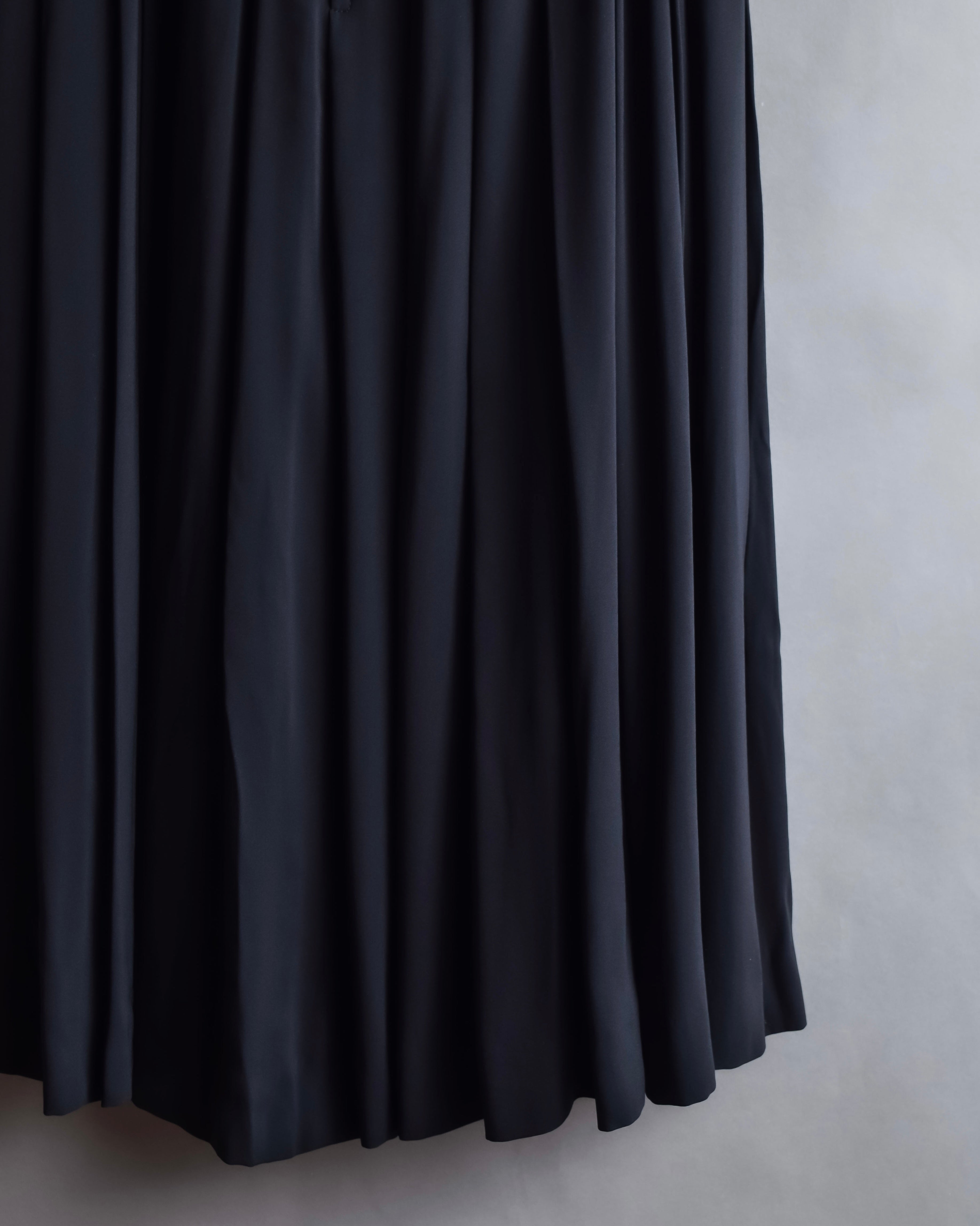 "Chloe" Fold-in pleats maxi length skirt