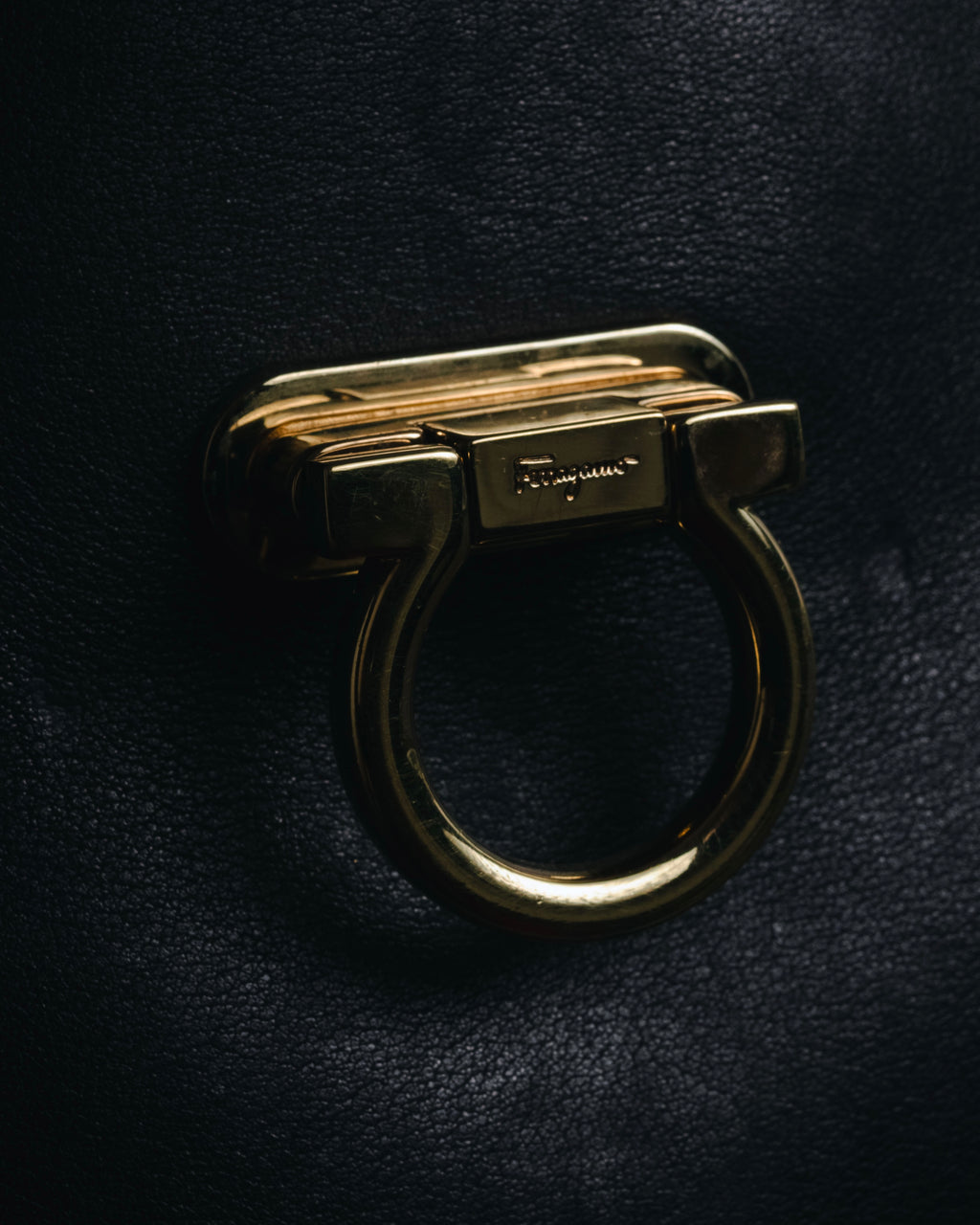 Salvatore Ferragamo Studded Gancini Top Handle Bag