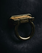 Salvatore Ferragamo Studded Gancini Top Handle Bag