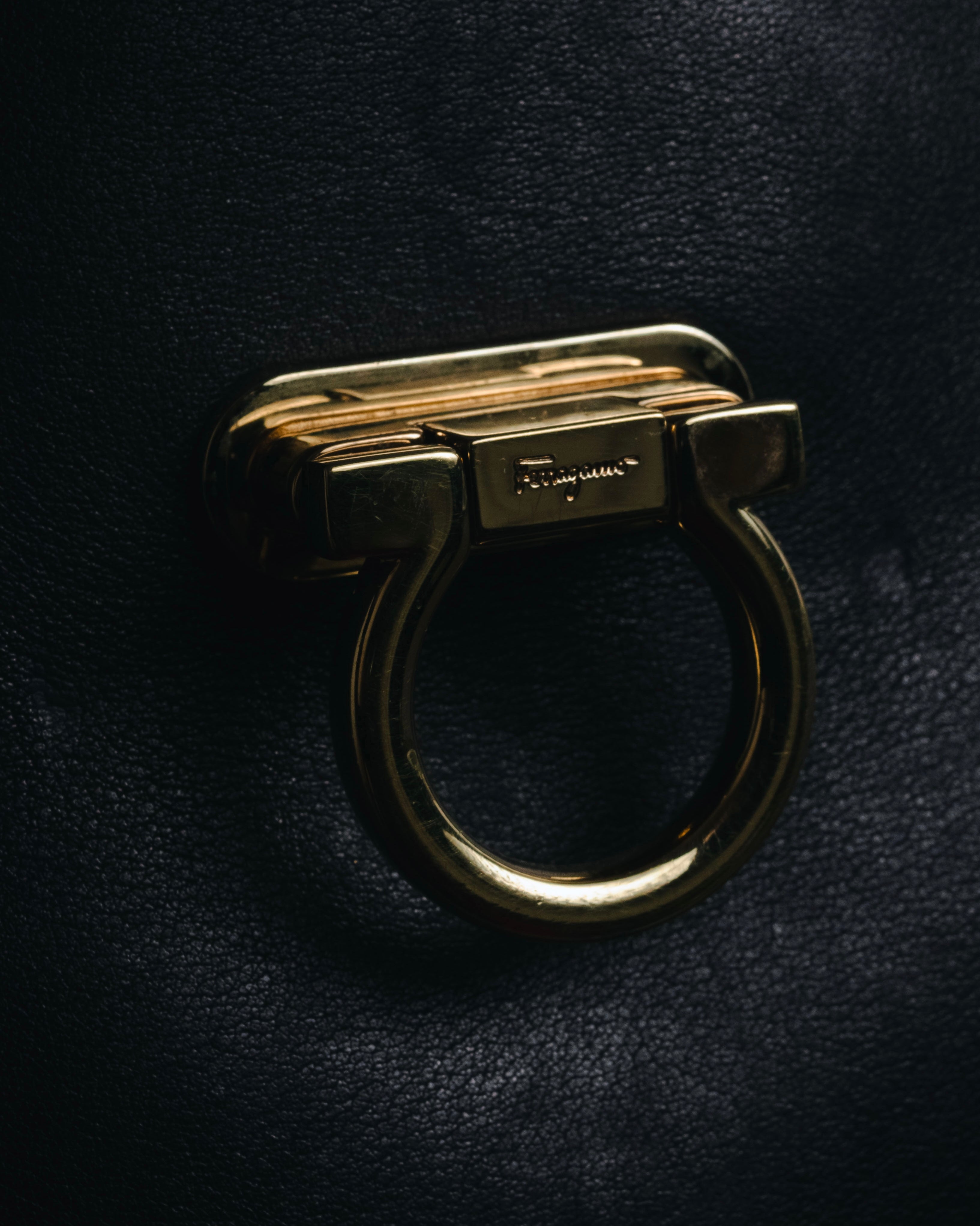 Salvatore Ferragamo Studded Gancini Top Handle Bag