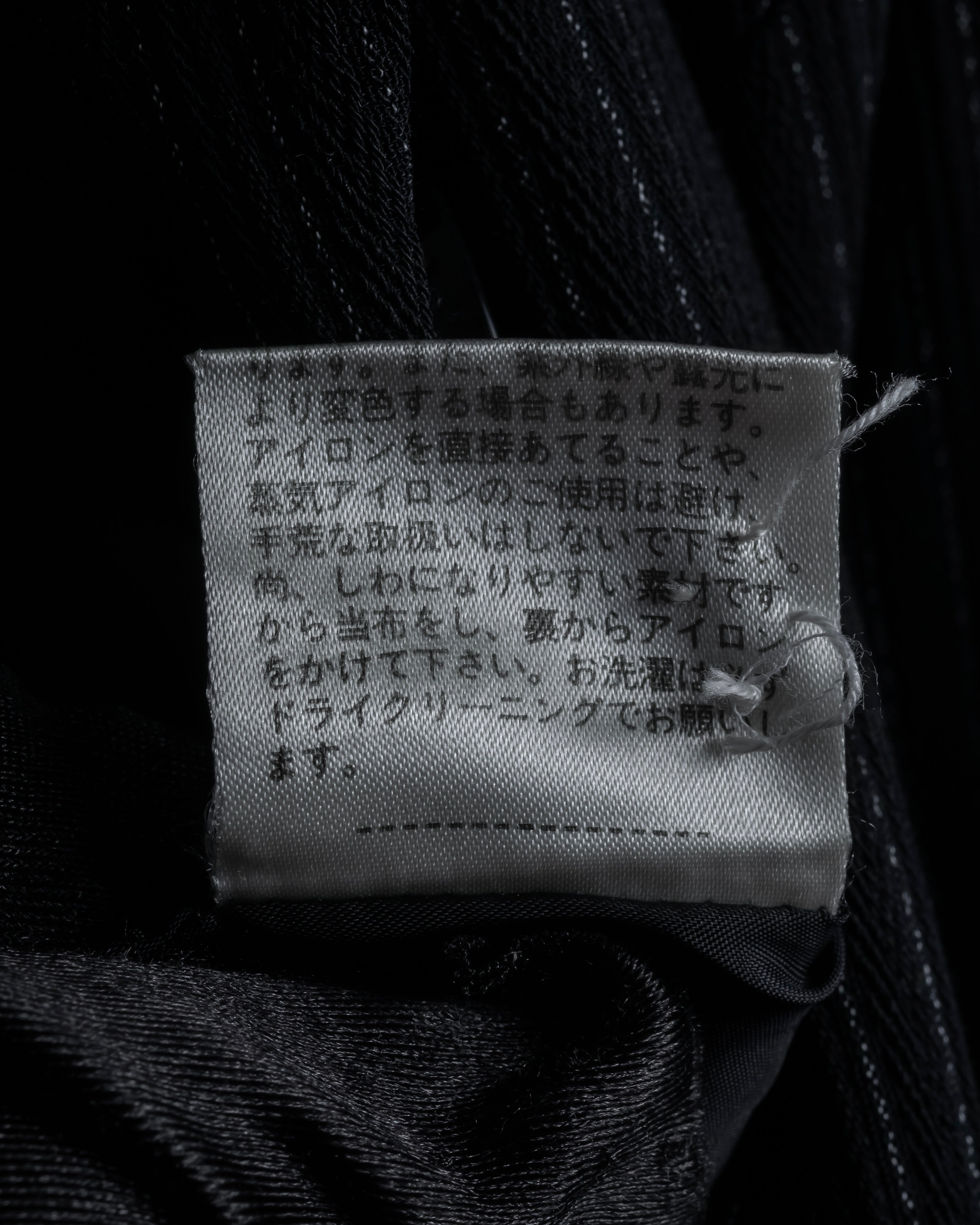 “Christian Dior” 90’s pinstriped four-button long tailored jacket