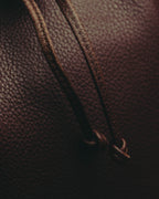“YVES SAINT LAURENT“ 90’s-00’s Leather drawstring shoulder bag