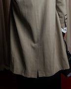 "CHANEL" Large lapel double breasted straight line coat