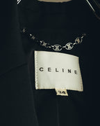 "CELINE" 00's Fitted peplum wool blazer