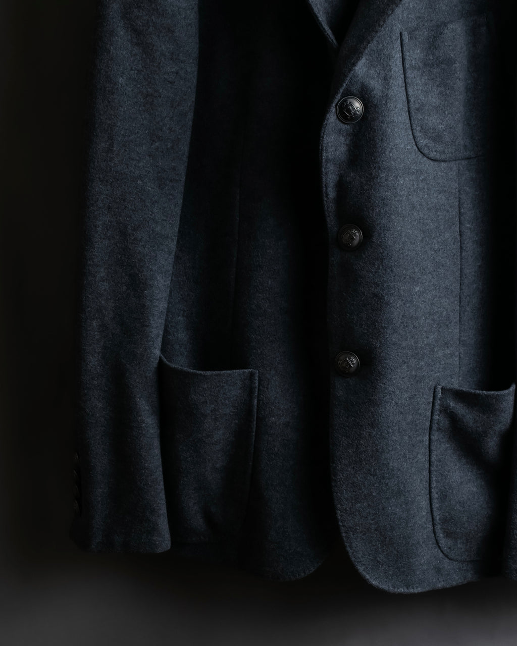 "MIHARA YASUHIRO" Hidden zip detail tailored jacket