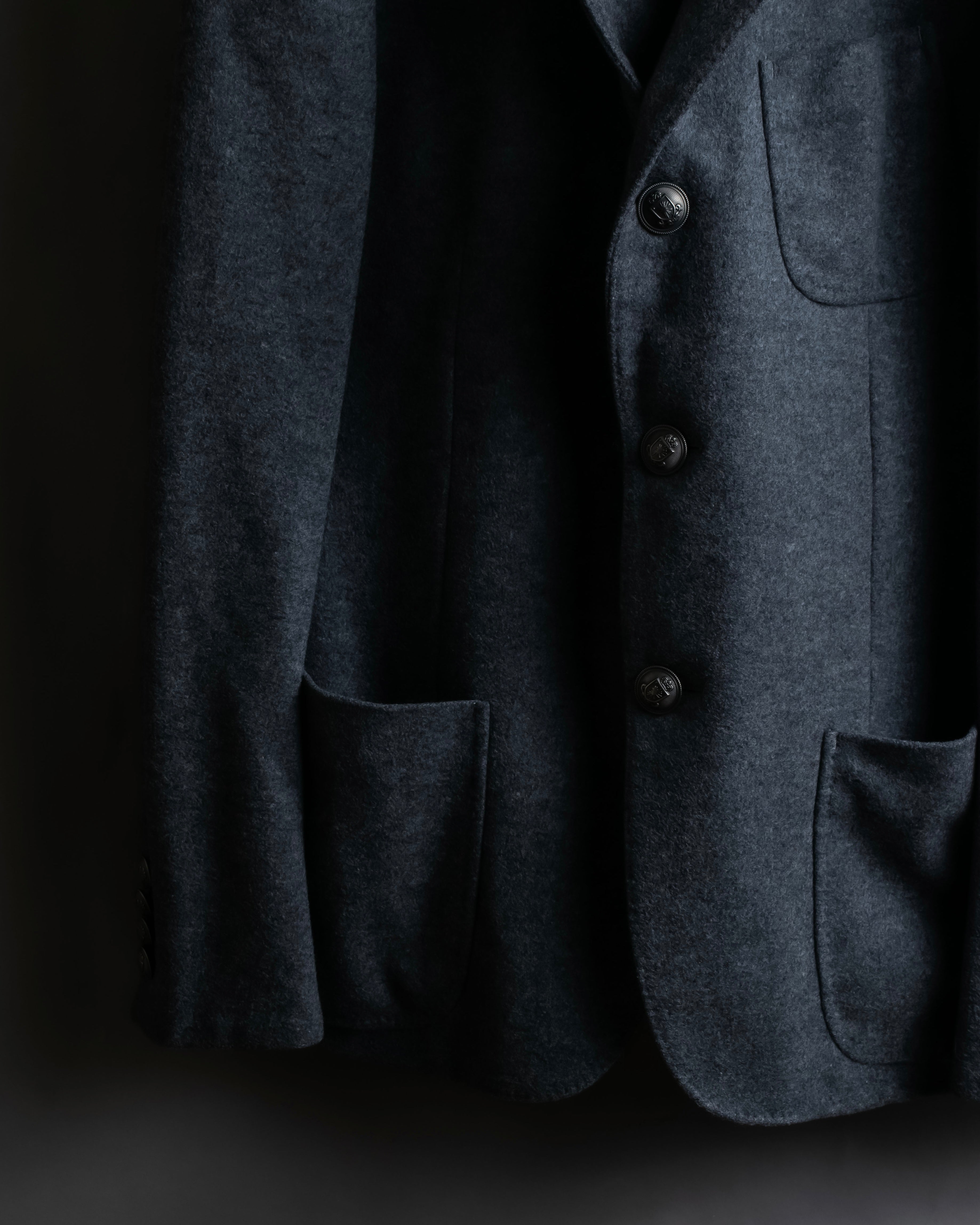 "MIHARA YASUHIRO" Hidden zip detail tailored jacket