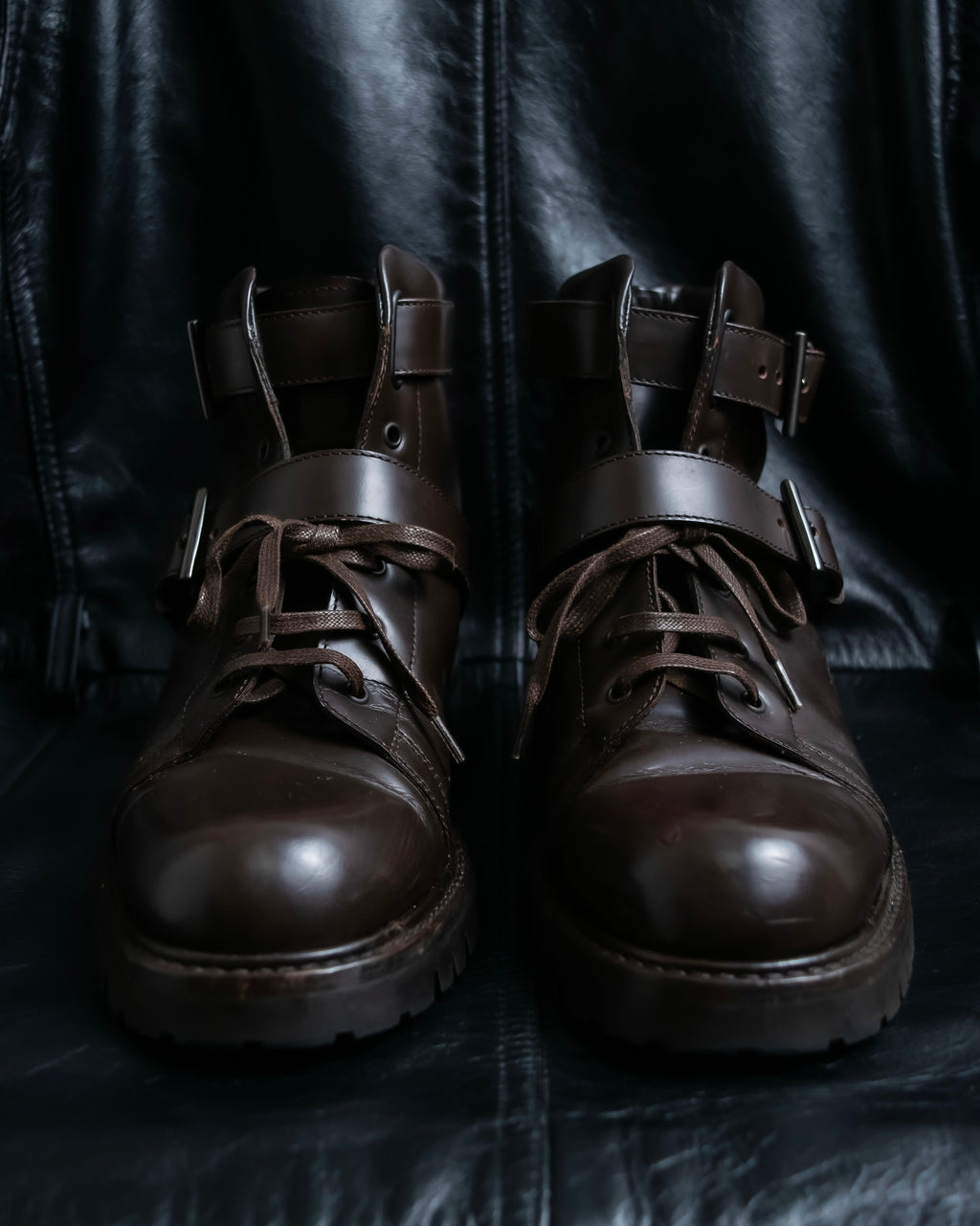 "PRADA" Belt design high cut boots