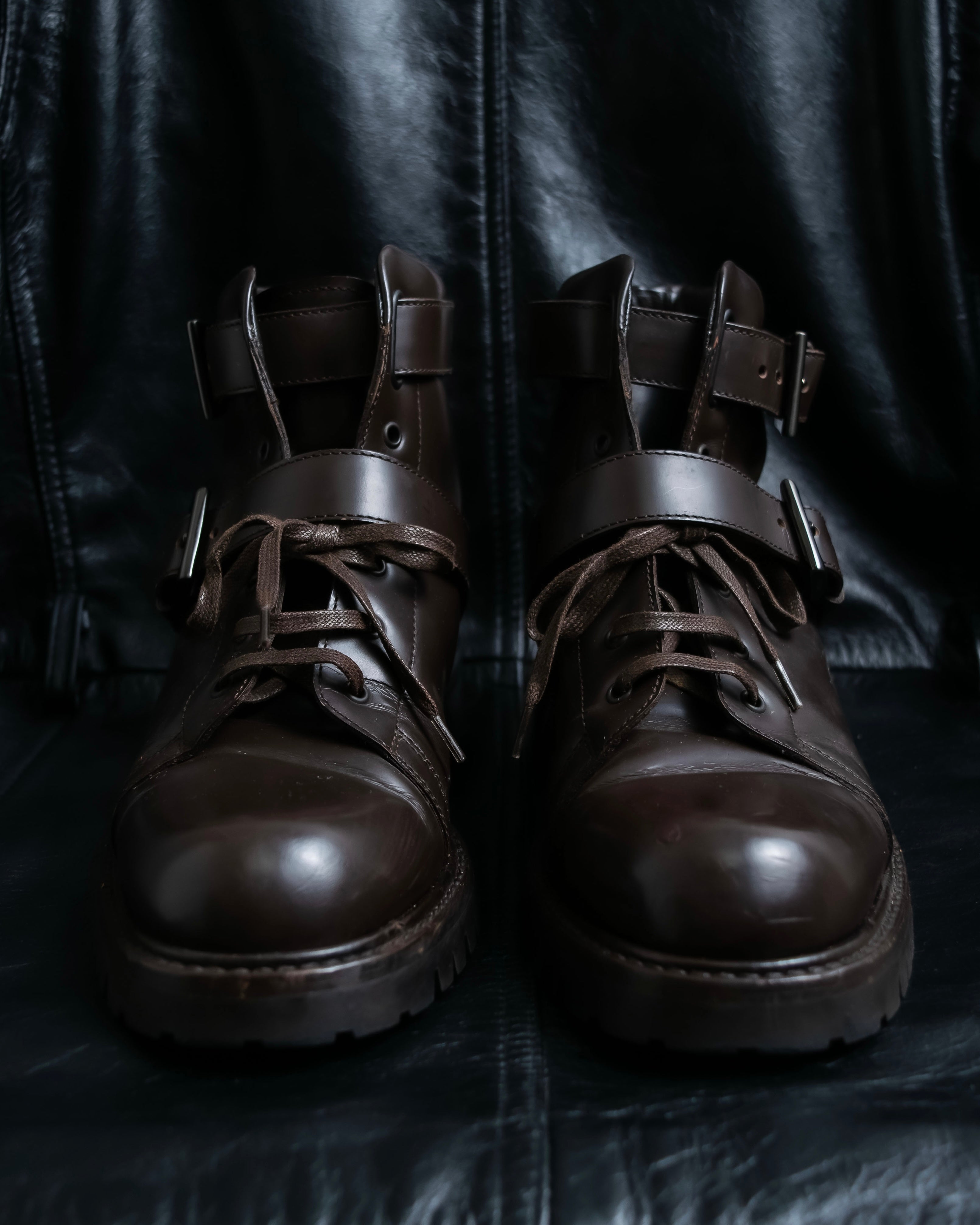 "PRADA" Belt design high cut boots